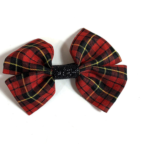 Hair Clip Barrette Lot Ribbon Bow Skulls Red Plaid Pink Cat Trendy New Coquette - Picture 7 of 9